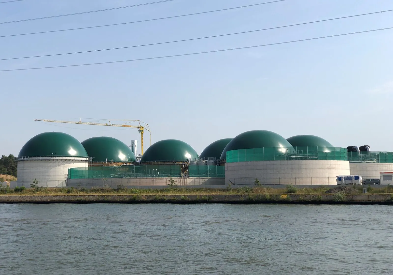 De biogasinstallatie van Albertstroom in Grobbendonk, waar Trevi de digestaatverwerking bouwde