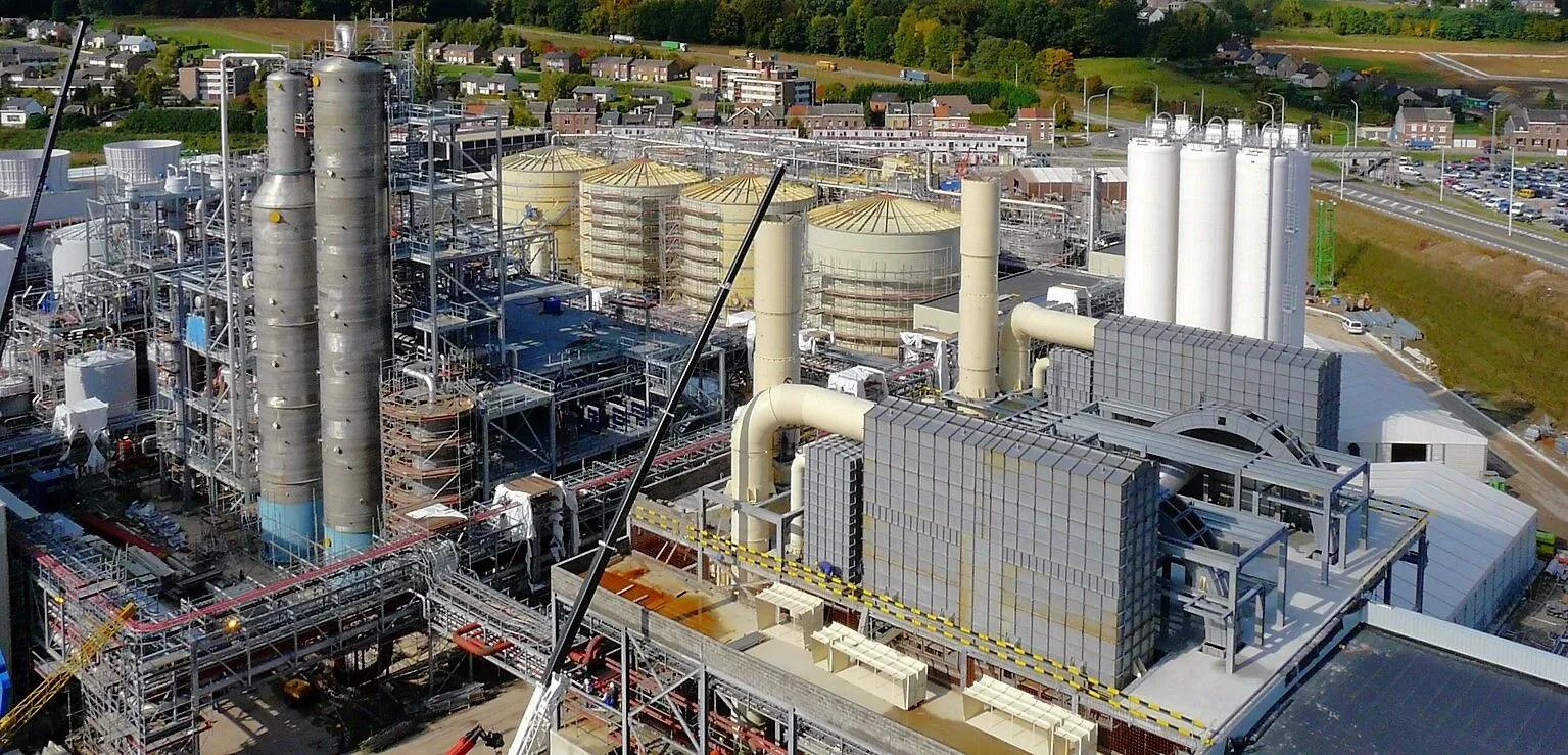 Bio-ethanolfabriek van Biowanze in Wanze, gebouwd door DSEC