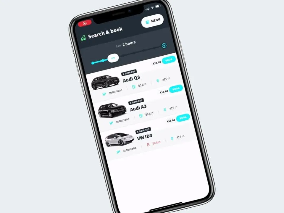 L'application MyMove : rechercher et réserver un véhicule partagé