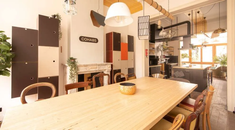 Une maison partagée Cohabs à Bruxelles, l'un des 47 bâtiments Cohabs suivis par Shayp