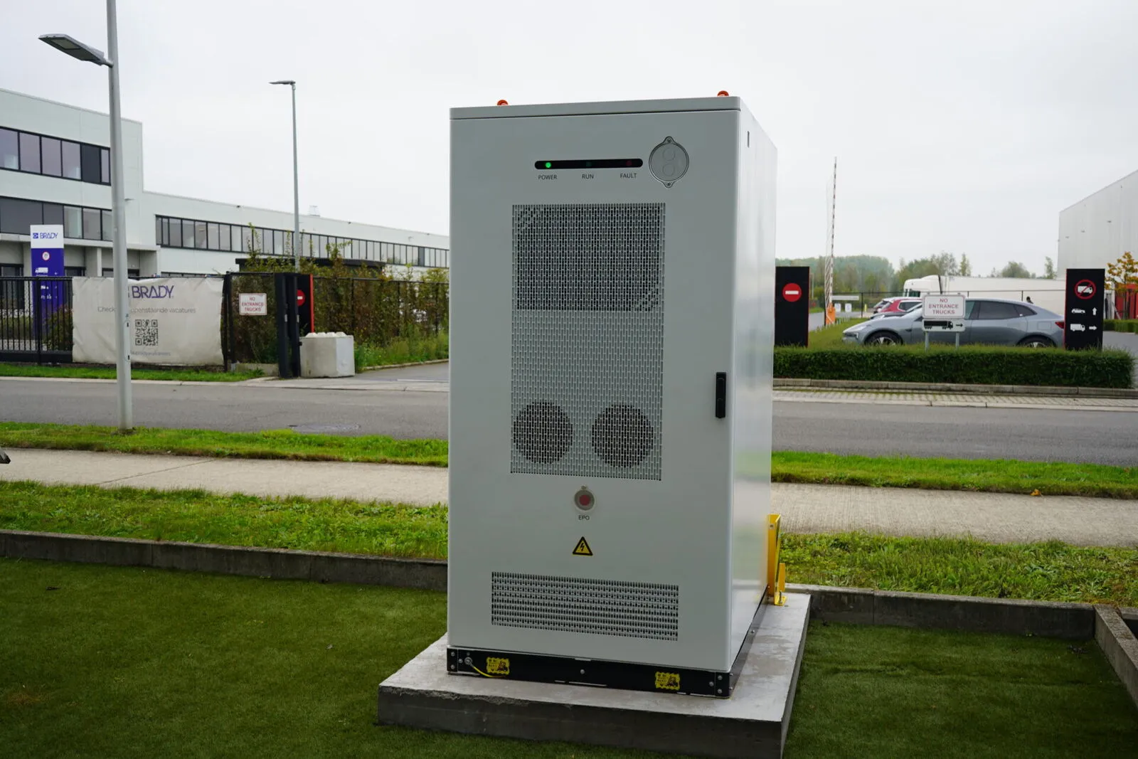 Batterie industrielle tout-en-un à refroidissement liquide chez Corbeo à Zele