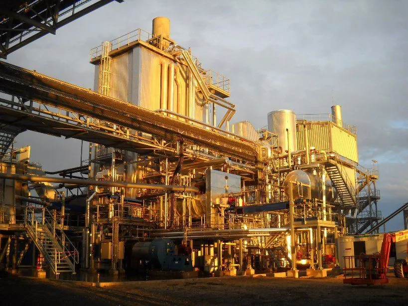 Biomassaketeleiland gebouwd door DSEC voor Cristal Union in Bazancourt