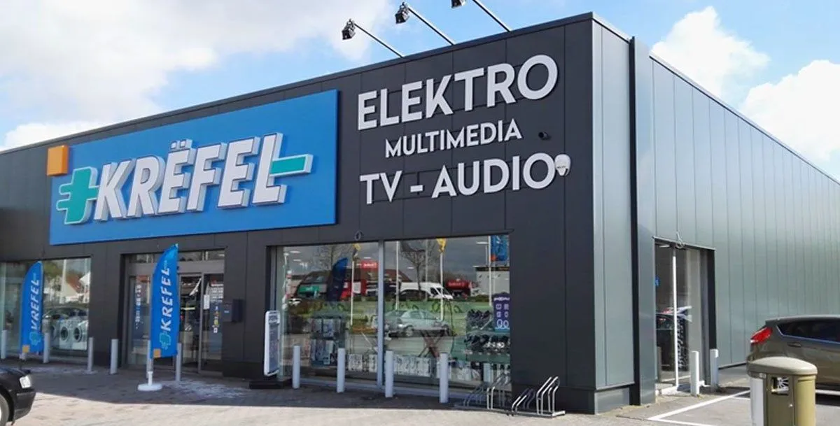 Een Krëfel-winkel; nanoGrid hielp de keten 19% gas voor verwarming te besparen in de pilot in Aalst