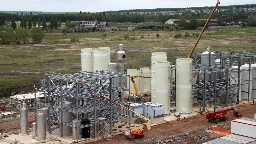 Biogebaseerde chemiefabriek METabolic EXplorer NØØVISTA in Carling-Saint-Avold, Frankrijk