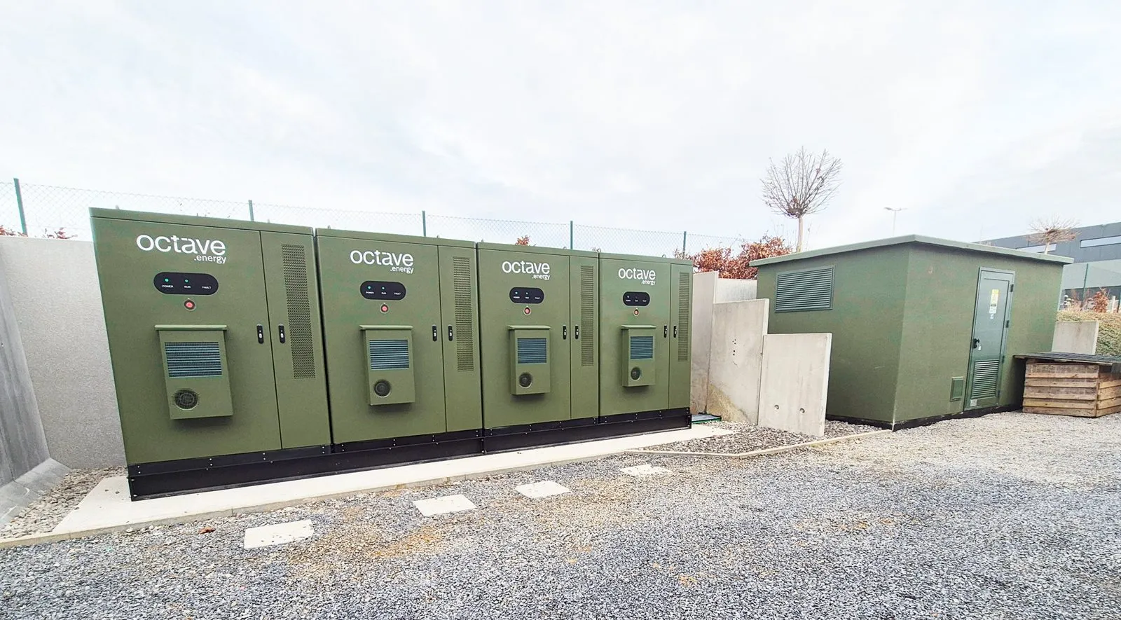 Four Octave battery units installed by Argona | Eco Technics at L'Œuf d'Or in Andenne