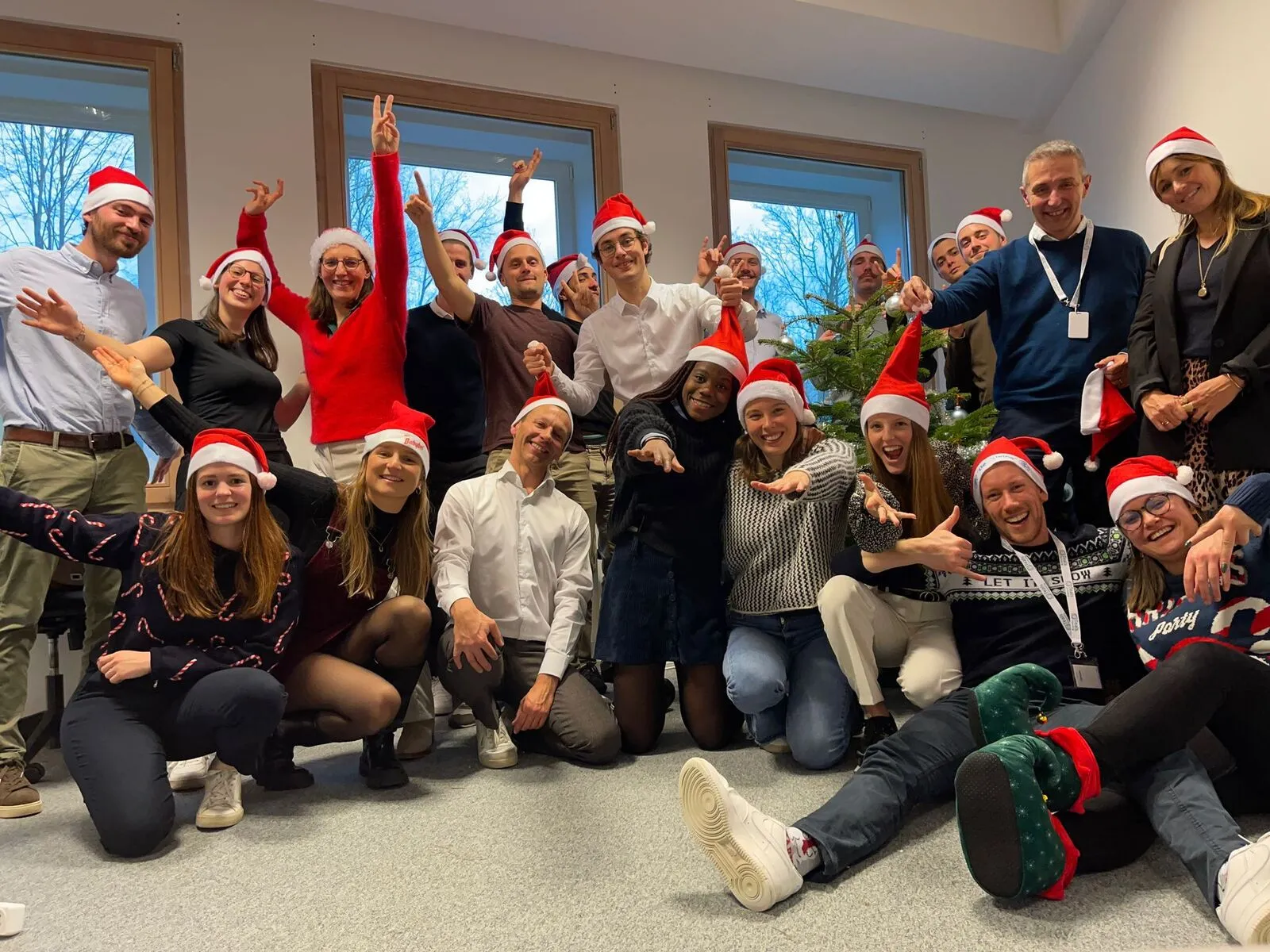 Les consultants de Teals lors de la fête de fin d'année