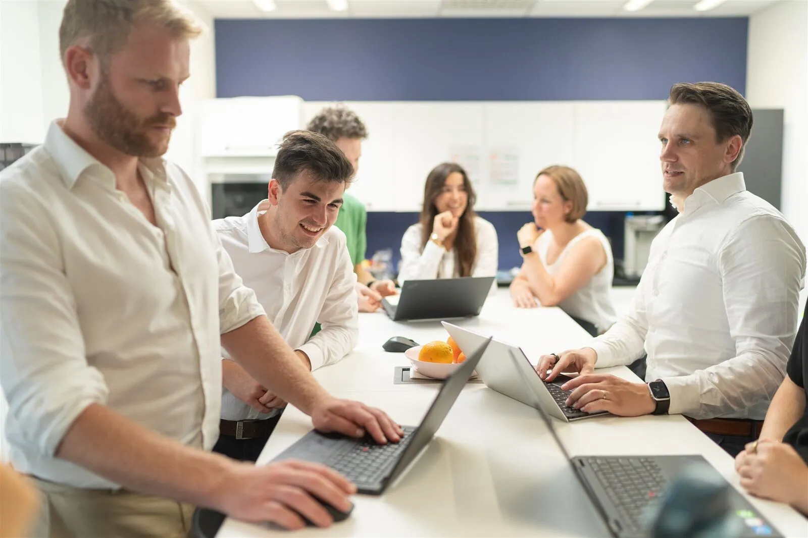 Een werksessie van een Nova Reperta-team