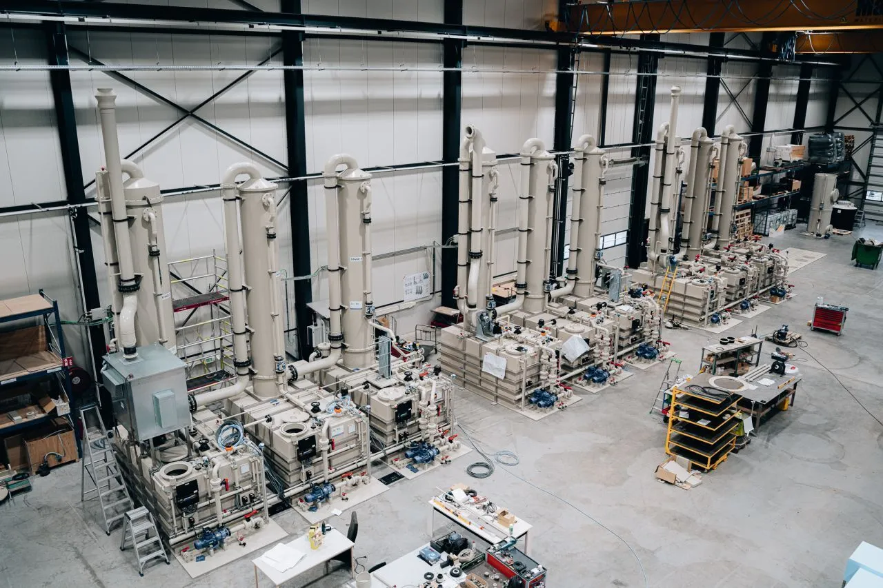 Gaswasser voor ethyleenoxide bij Tomoe Asia in Chonburi, Thailand