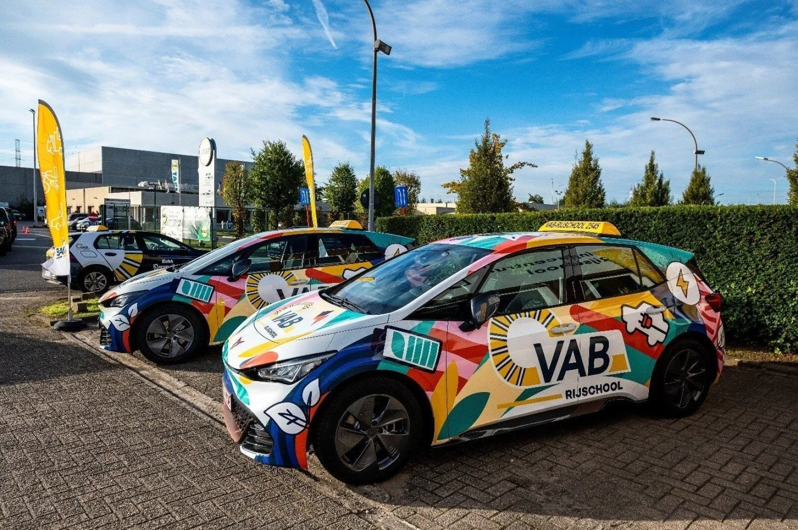 Voitures électriques de VAB, issues de la green car policy accompagnée par Traject