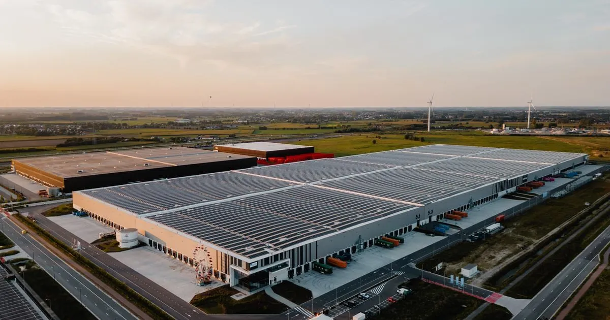 Een logistieke site van WDP; nanoGrid volgt de nutsdata van meer dan 300 WDP-gebouwen