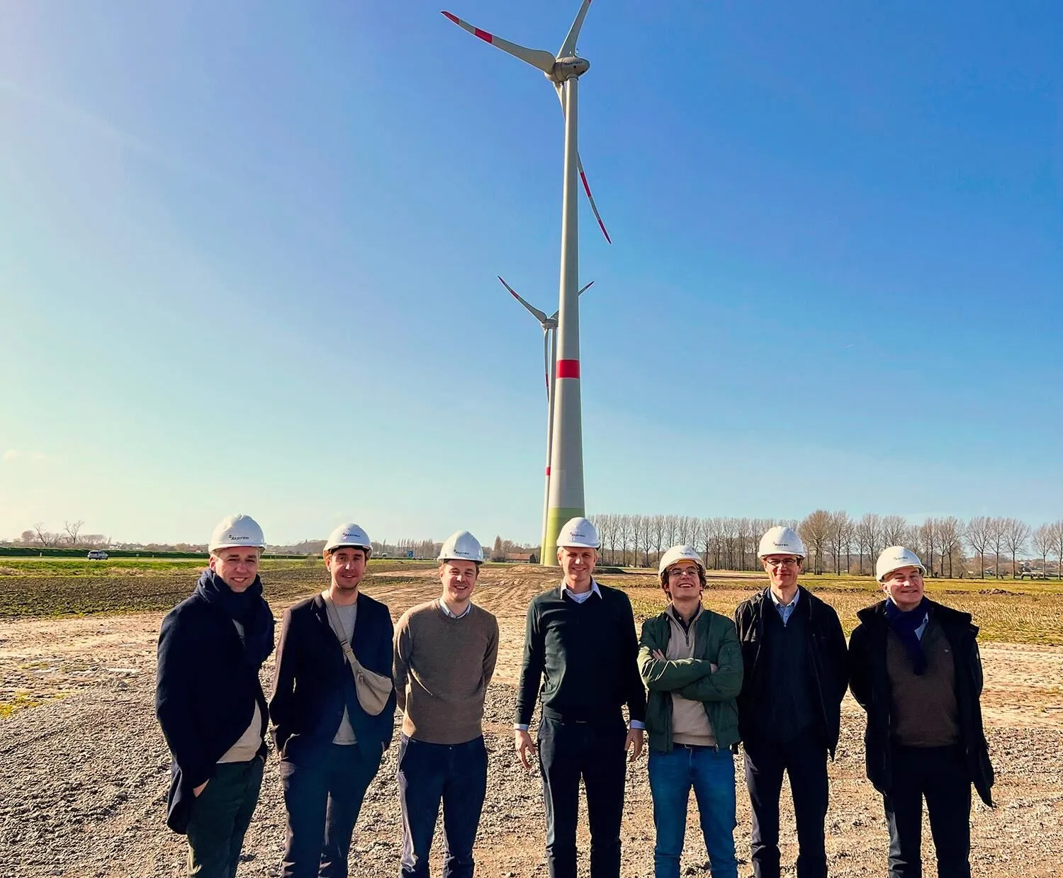 Bezoek aan een windturbine, uit de PPA-case van AYA met MIVB en Aspiravi