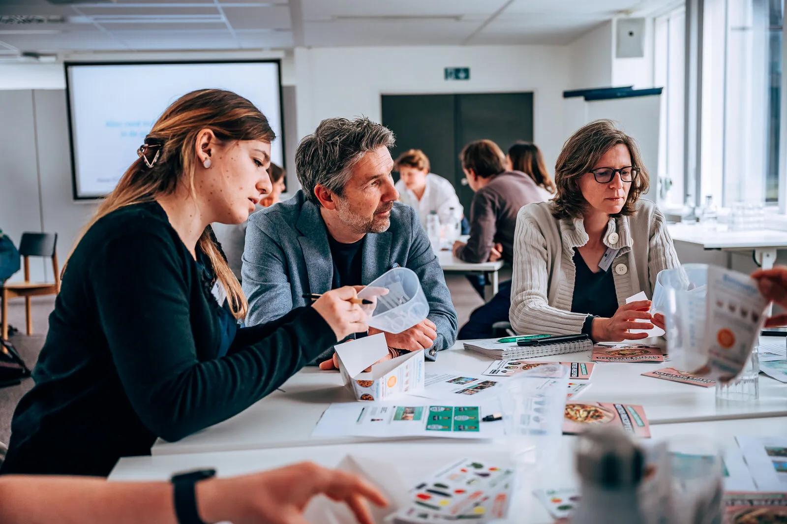 Participants à un workshop FoodWIN sur le gaspillage alimentaire