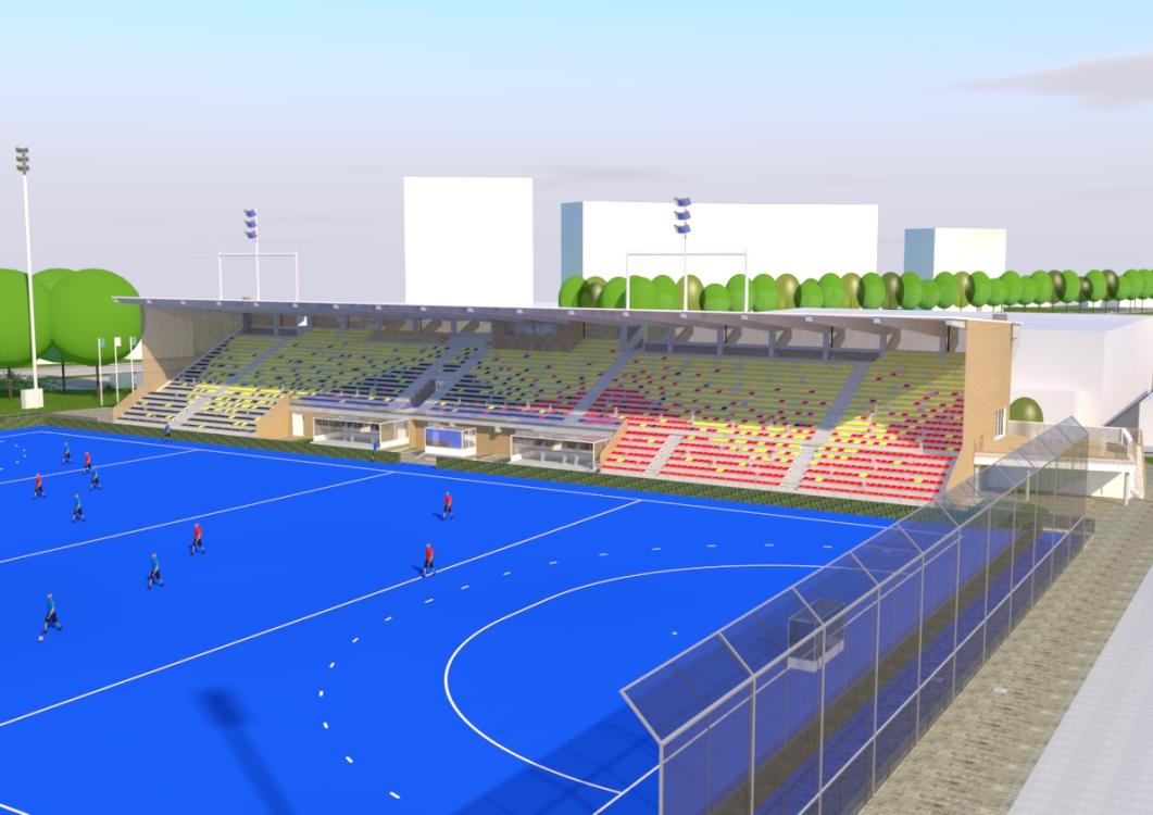 Chantier du Stade de hockey à Wavre : Comment Socatra construit pour demain